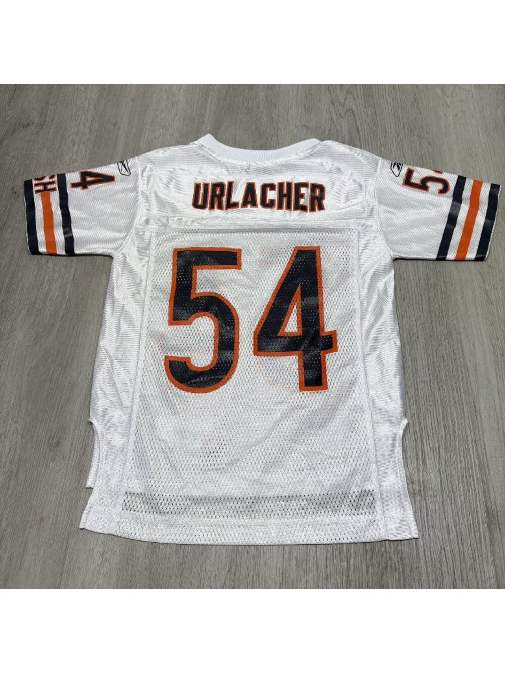 Vtg Reebok On Field Brian Urlacher #54 Chicago Bears White Youth Jersey Boys Sm